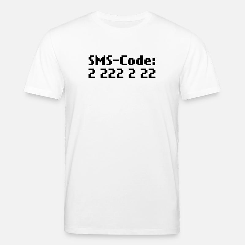 sms-code 2 222 2 22 - Stanley/Stella Unisex Bio-T-Shirt CREATOR  - Weiß