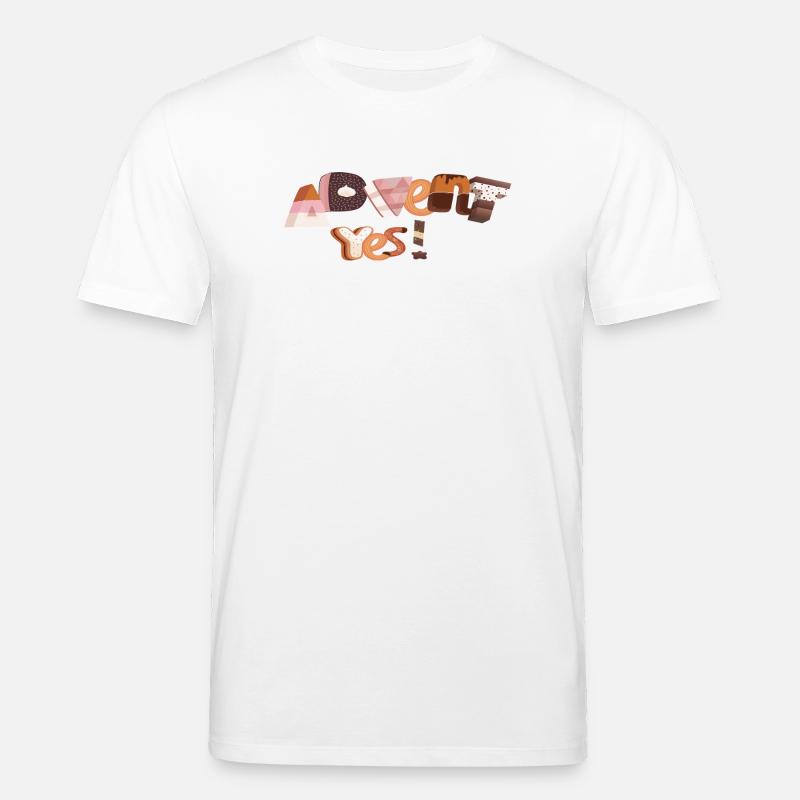 Lettres de l’Avent en sucre - T-shirt bio CREATOR Stanley/Stella Unisexe - blanc