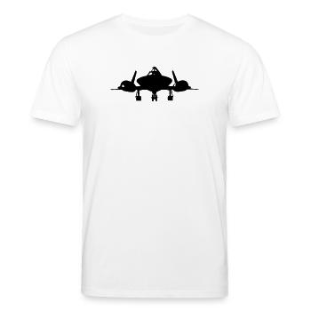 SR-71 - Stanley/Stella Unisex Bio-T-Shirt CREATOR  - Weiß - Vorne - Alina (178cm) & Michal (187cm)