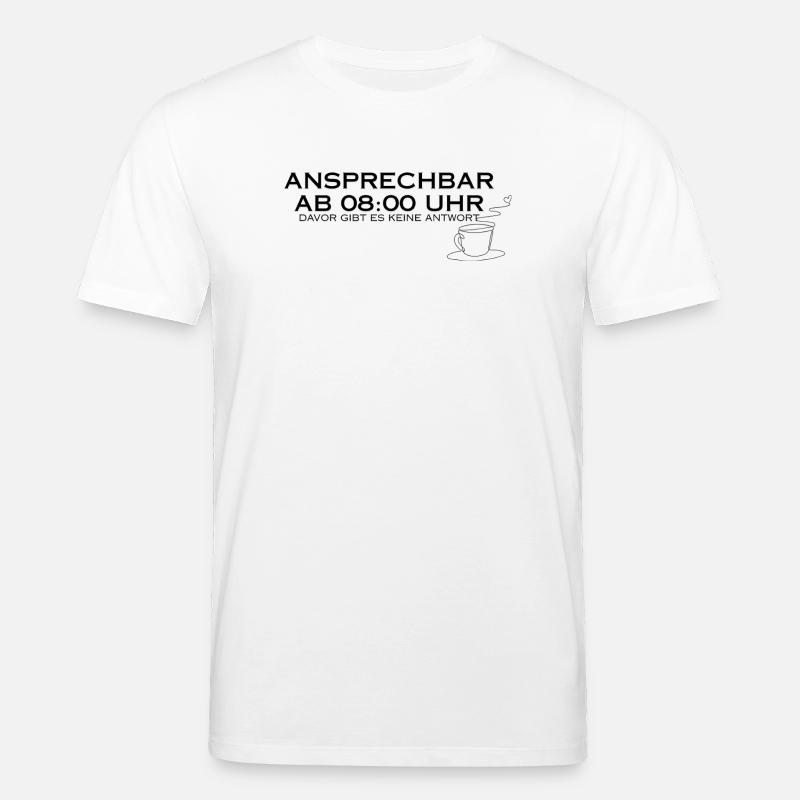 Ansprechbar ab 08:00 Uhr - Stanley/Stella Unisex Bio-T-Shirt CREATOR  - Weiß
