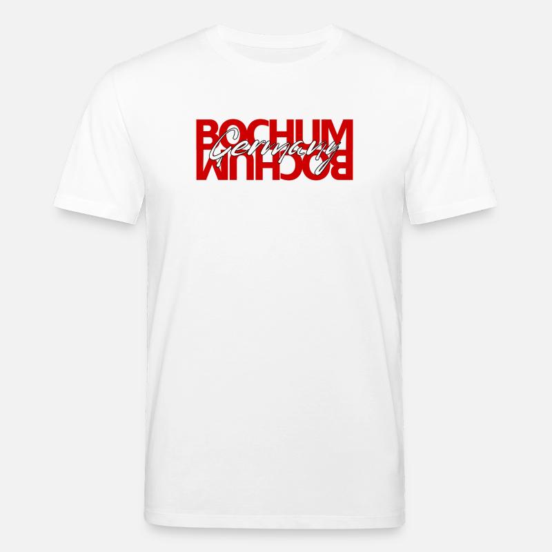 Bochum Germany Script Overlay - Stanley/Stella Unisex Bio-T-Shirt CREATOR  - Weiß