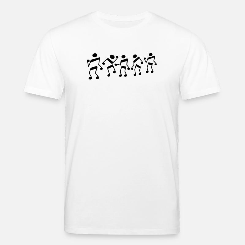 tanzende Noten - Stanley/Stella Unisex Bio-T-Shirt CREATOR - Weiß