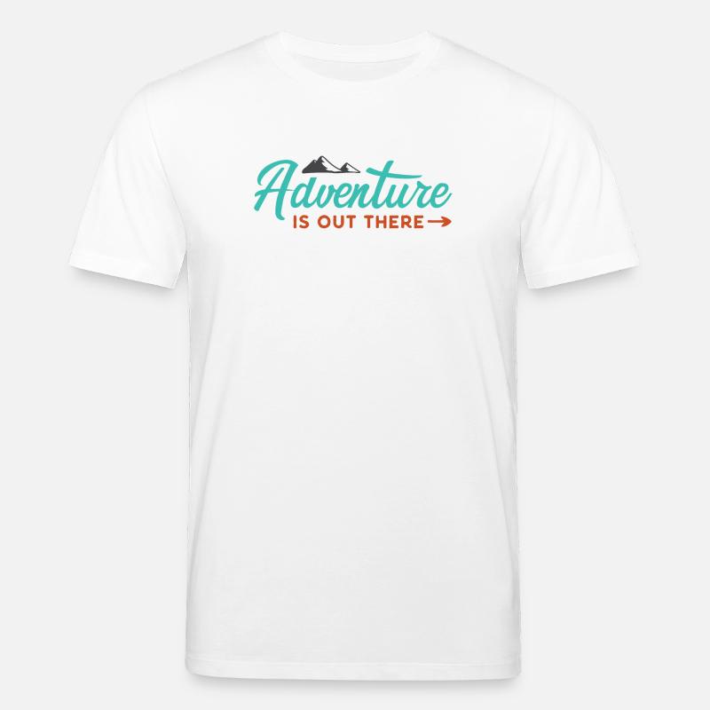 Abenteuer ist da draußen - Stanley/Stella Unisex Bio-T-Shirt CREATOR  - Weiß