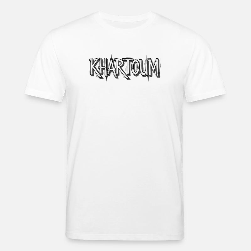 Khartoum Schriftzug im Graffiti-Stil - Stanley/Stella Unisex Bio-T-Shirt CREATOR  - Weiß