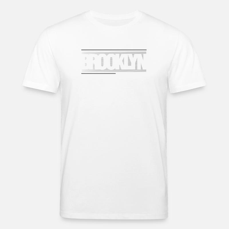 Winde der Skyline von Brooklyn Silhouette - Stanley/Stella Unisex Bio-T-Shirt CREATOR  - Weiß