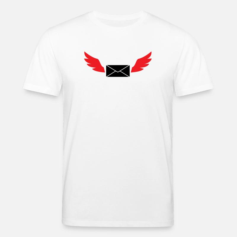 Express Mail Envelope Winged Post - Stanley/Stella CREATOR Unisex Organic T-Shirt - white