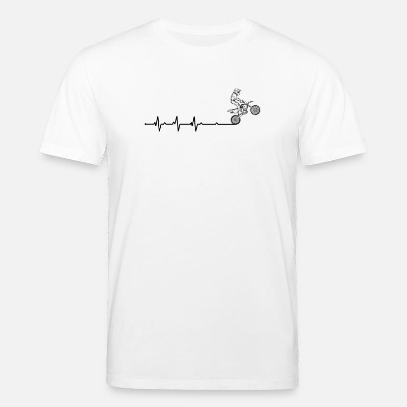 BMX Daredevil Silhouette - Stanley/Stella Unisex Bio-T-Shirt CREATOR  - Weiß