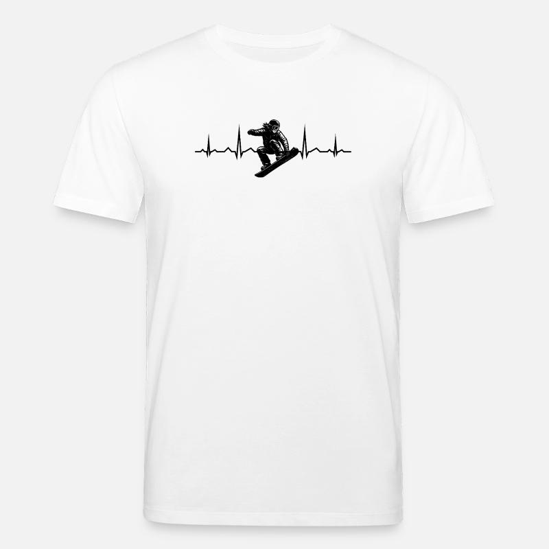 Snowboard motif with recognition value - Stanley/Stella CREATOR Unisex Organic T-Shirt - white