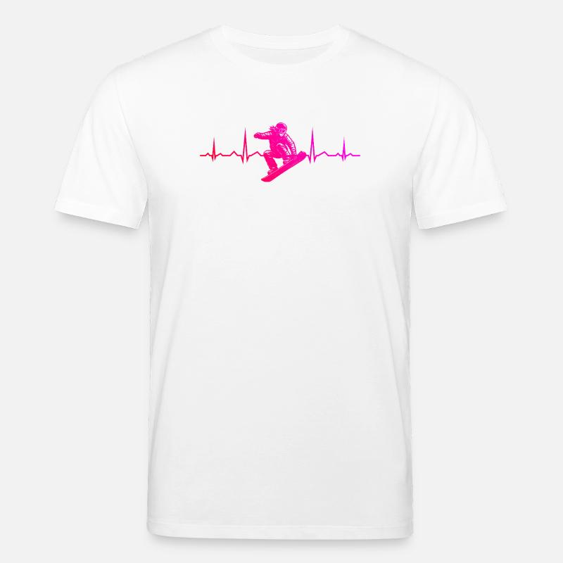 Clear snowboard message - Stanley/Stella CREATOR Unisex Organic T-Shirt - white