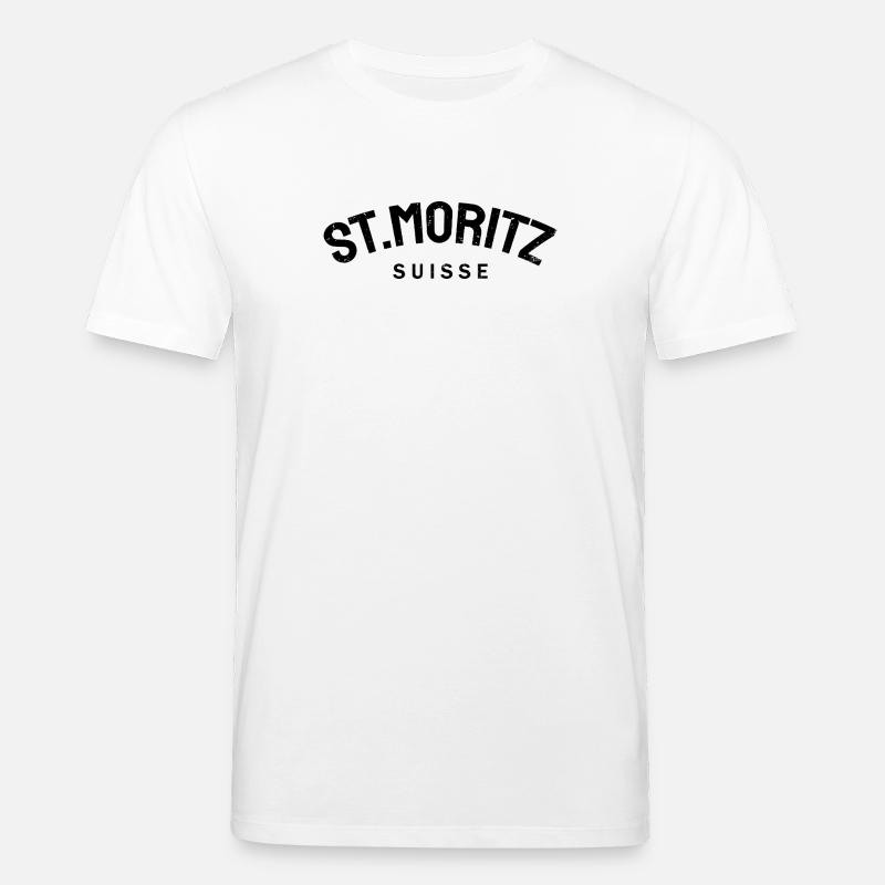 St. Moritz - Suisse - Schweiz - Swiss - Stanley/Stella Unisex Bio-T-Shirt CREATOR  - Weiß