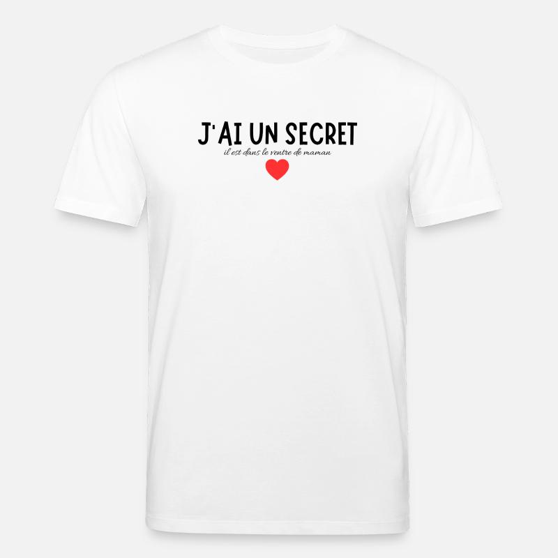 Secret message with an affectionate symbol - Stanley/Stella CREATOR Unisex Organic T-Shirt - white