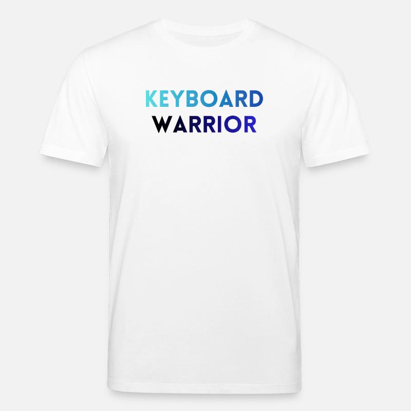 Gamer-/Programmierer-T-Shirt – Keyboard Warrior - Stanley/Stella Unisex Bio-T-Shirt CREATOR  - Weiß