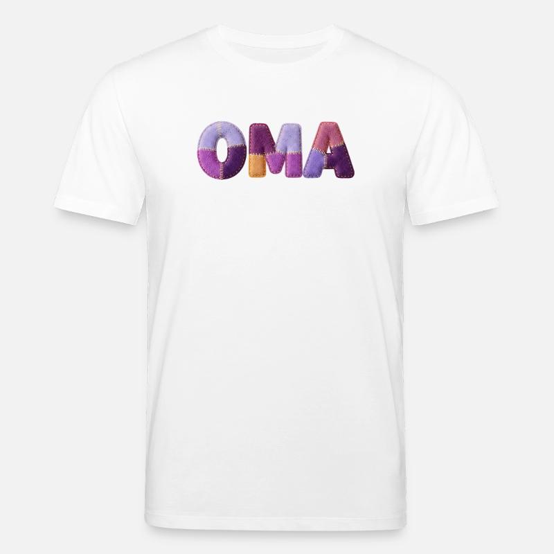 Grand-mère Patchwork Letters : Tendance majeure - T-shirt bio CREATOR Stanley/Stella Unisexe - blanc