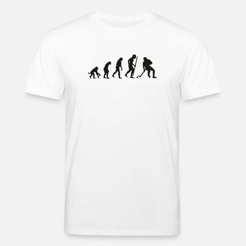 Evolution du hockey sur gazon - T-shirt bio CREATOR Stanley/Stella Unisexe - blanc