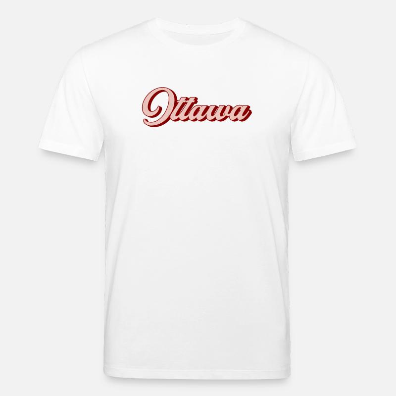 Script rétro d’Ottawa - T-shirt bio CREATOR Stanley/Stella Unisexe - blanc