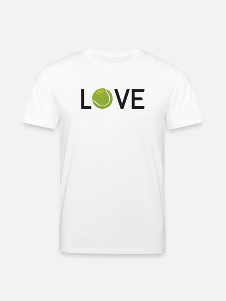 Tennis-Liebhaber - Stanley/Stella Unisex Bio-T-Shirt CREATOR  - Weiß