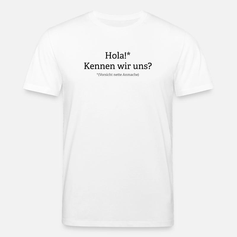 Vorsicht: Nette Anmache im Anflug - Stanley/Stella Unisex Bio-T-Shirt CREATOR  - Weiß
