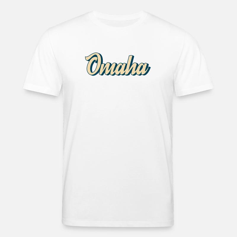 Omaha Script Rétro - T-shirt bio CREATOR Stanley/Stella Unisexe - blanc