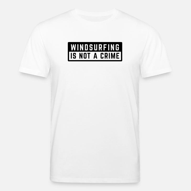 WINDSURFING IS NOT A CRIME - SURF  - Stanley/Stella Unisex Bio-T-Shirt CREATOR  - Weiß