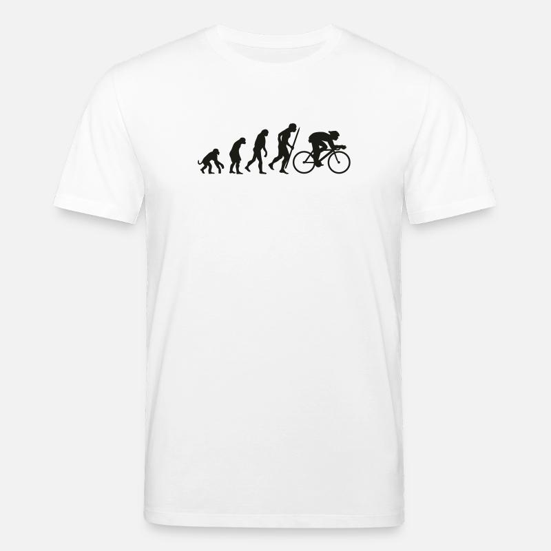 Evolution du cyclisme - T-shirt bio CREATOR Stanley/Stella Unisexe - blanc