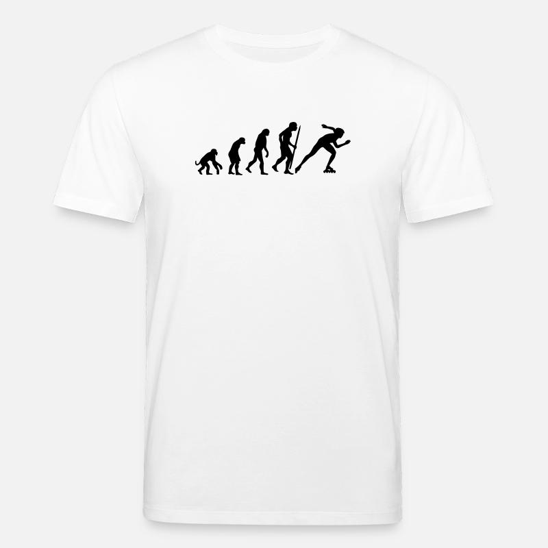 Evolution of inline speed skating - Stanley/Stella Unisex Bio-T-Shirt CREATOR  - Weiß