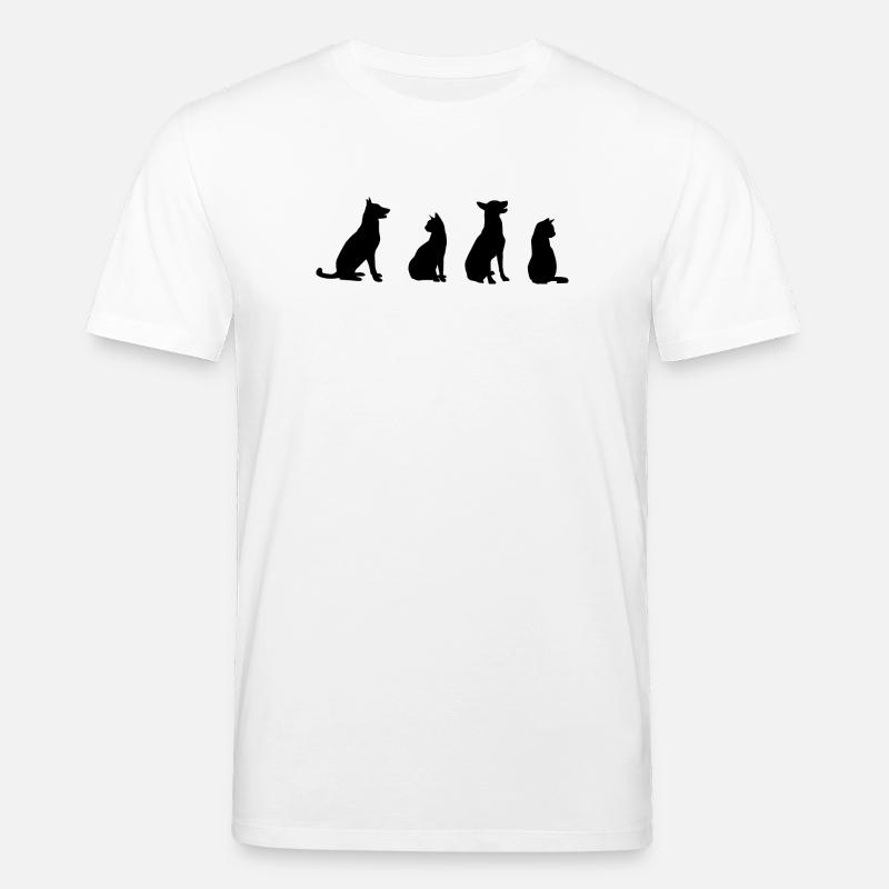 Chats et chiens - T-shirt bio CREATOR Stanley/Stella Unisexe - blanc