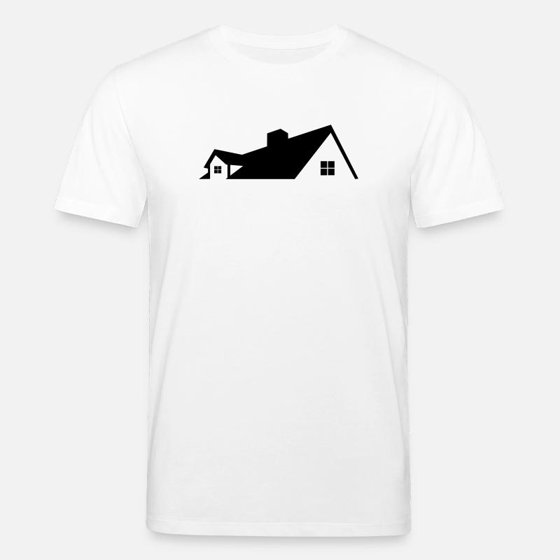 Logo Haus einfaches Logo - Stanley/Stella Unisex Bio-T-Shirt CREATOR  - Weiß