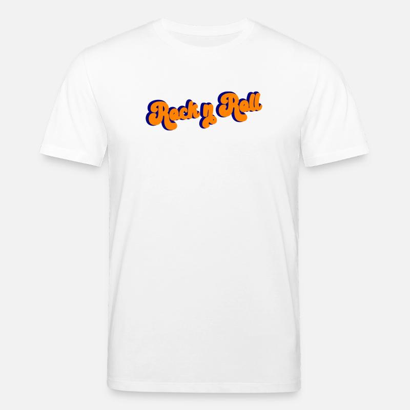 Rock and Roll Design Rétro - T-shirt bio CREATOR Stanley/Stella Unisexe - blanc