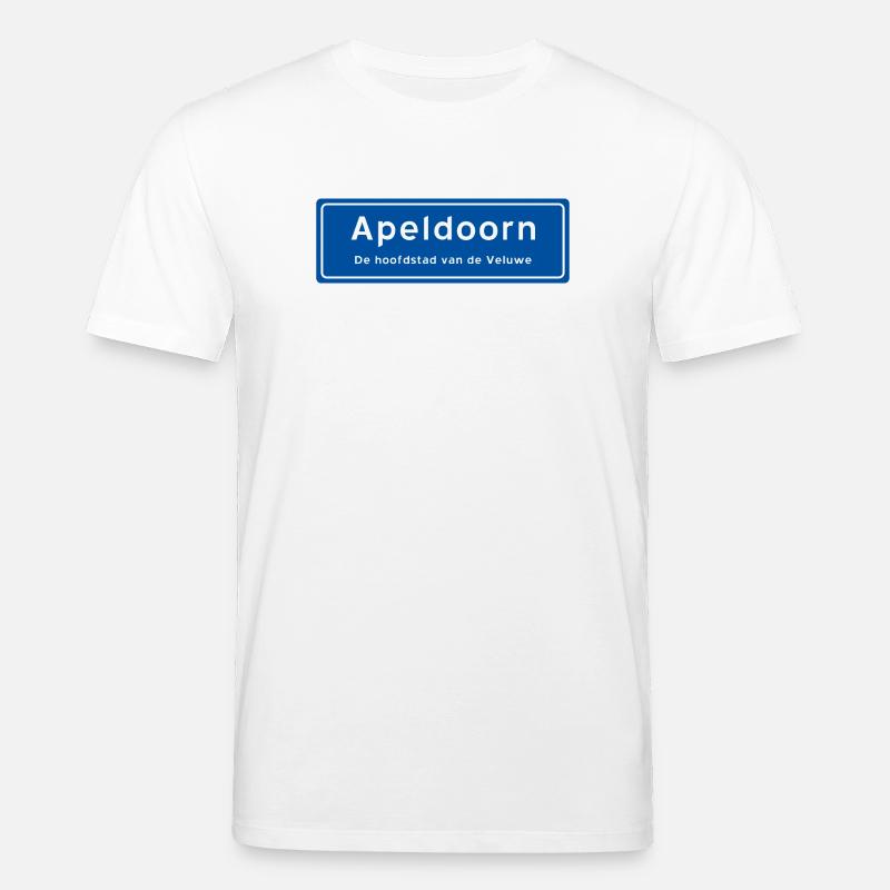Panneau de toponyme d’Apeldoorn - T-shirt bio CREATOR Stanley/Stella Unisexe - blanc