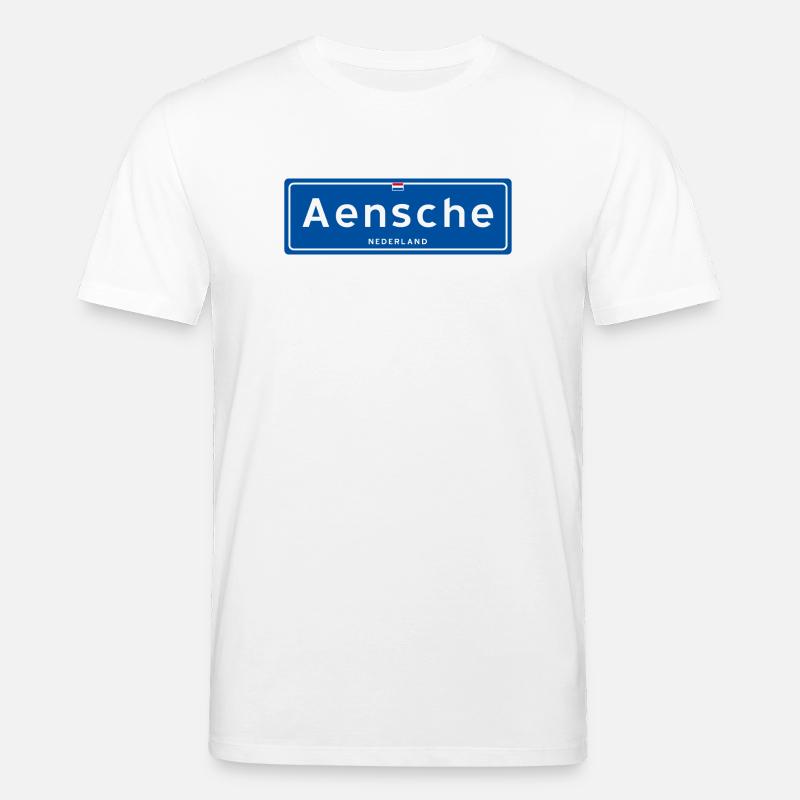 Ortsschild Aensche (Enschede) - Stanley/Stella Unisex Bio-T-Shirt CREATOR  - Weiß