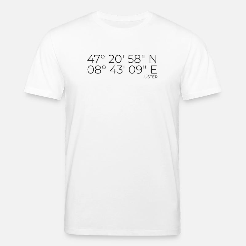 coordonnées Uster Suisse - T-shirt bio CREATOR Stanley/Stella Unisexe - blanc