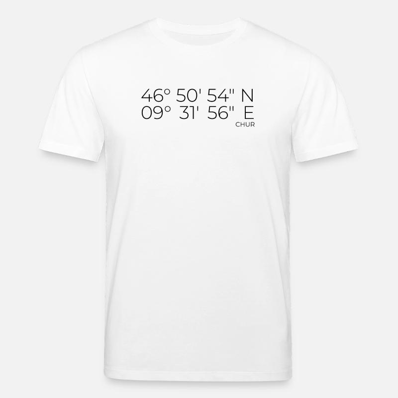 Coordinates: Chur, Graubünden - Stanley/Stella CREATOR Unisex Organic T-Shirt - white