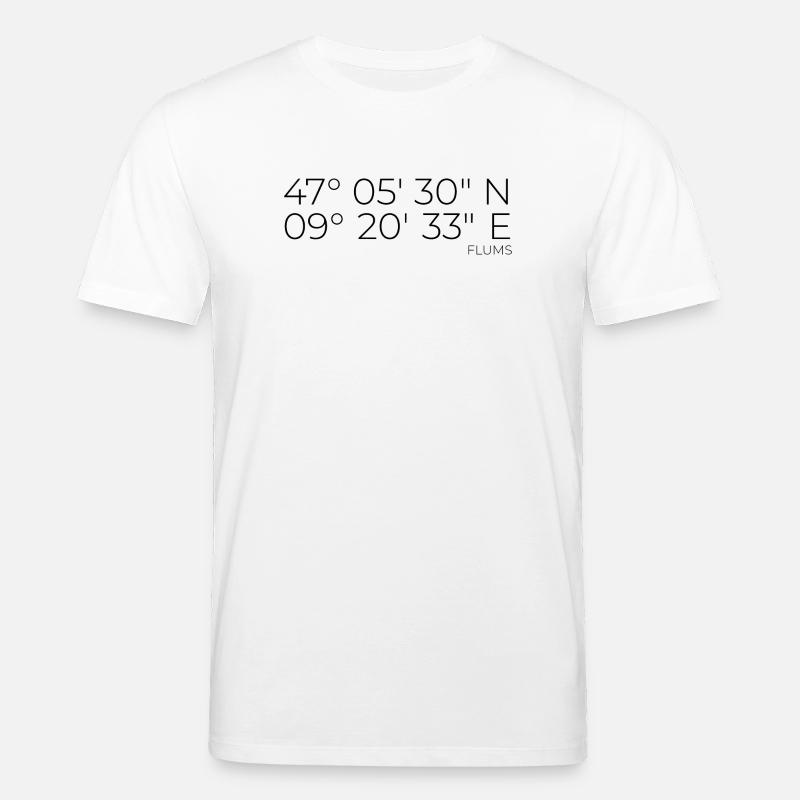 coordonnées Flums Suisse - T-shirt bio CREATOR Stanley/Stella Unisexe - blanc
