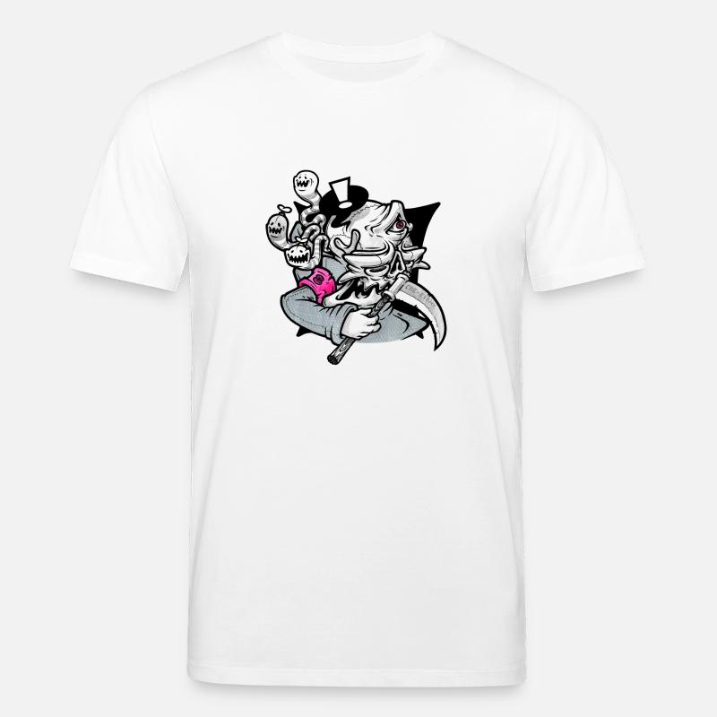 sensenmann mit parasiten - Stanley/Stella Unisex Bio-T-Shirt CREATOR  - Weiß