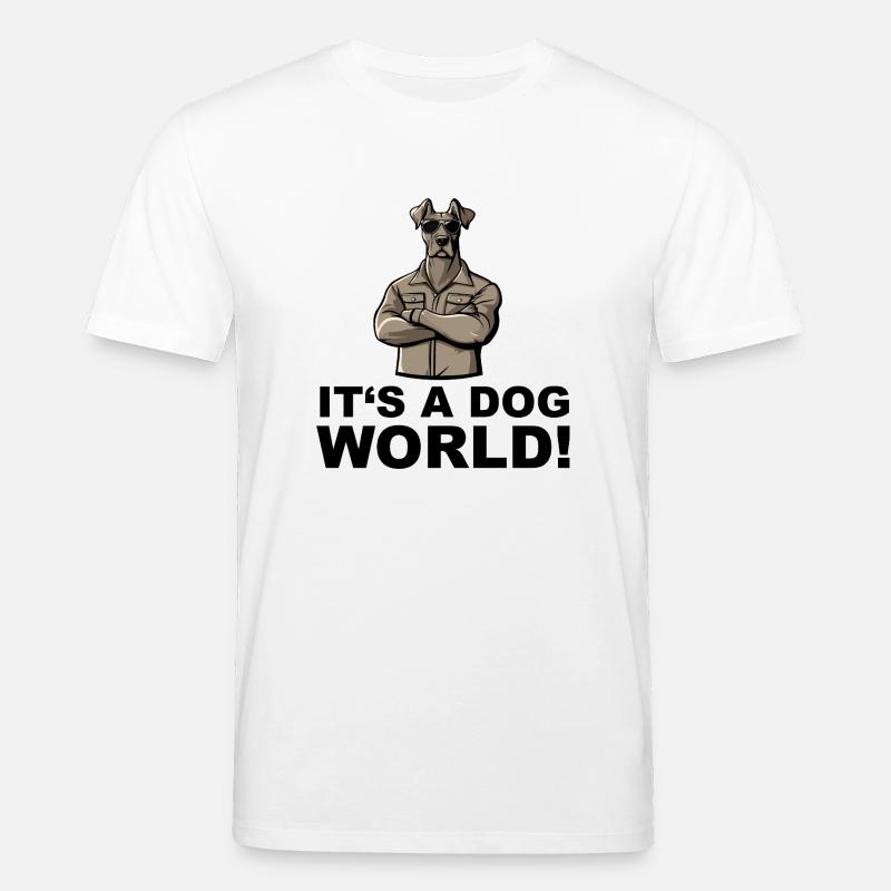 dog comic - Stanley/Stella Unisex Bio-T-Shirt CREATOR  - Weiß