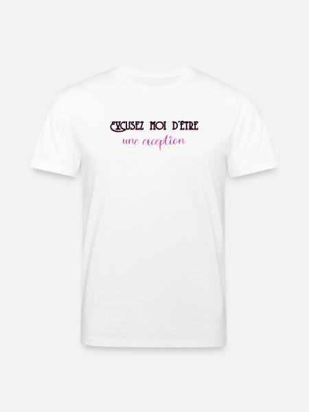 Excusez Moi DÊtre Une Exception - T-shirt bio CREATOR Stanley/Stella Unisexe - blanc