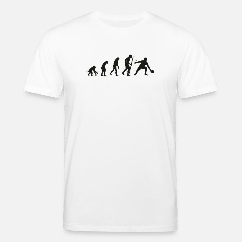 Evolution de ping-pong / tennis de table - T-shirt bio CREATOR Stanley/Stella Unisexe - blanc