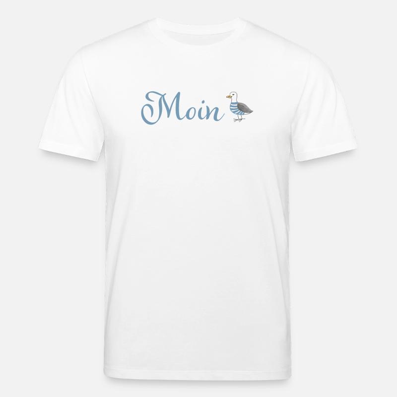 Moin Möwe - Stanley/Stella Unisex Bio-T-Shirt CREATOR  - Weiß