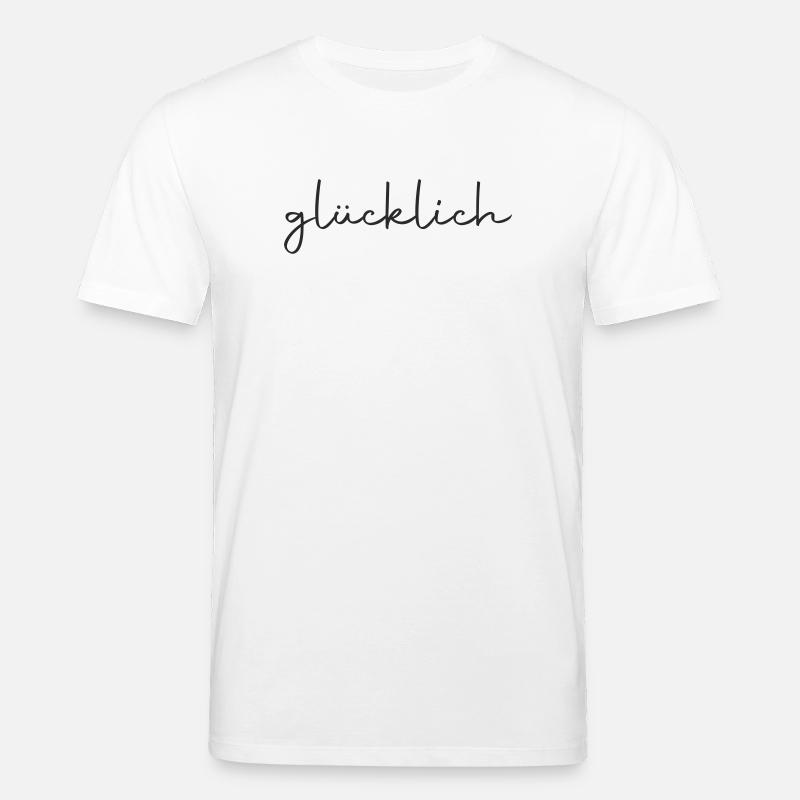 glücklich - Stanley/Stella Unisex Bio-T-Shirt CREATOR  - Weiß