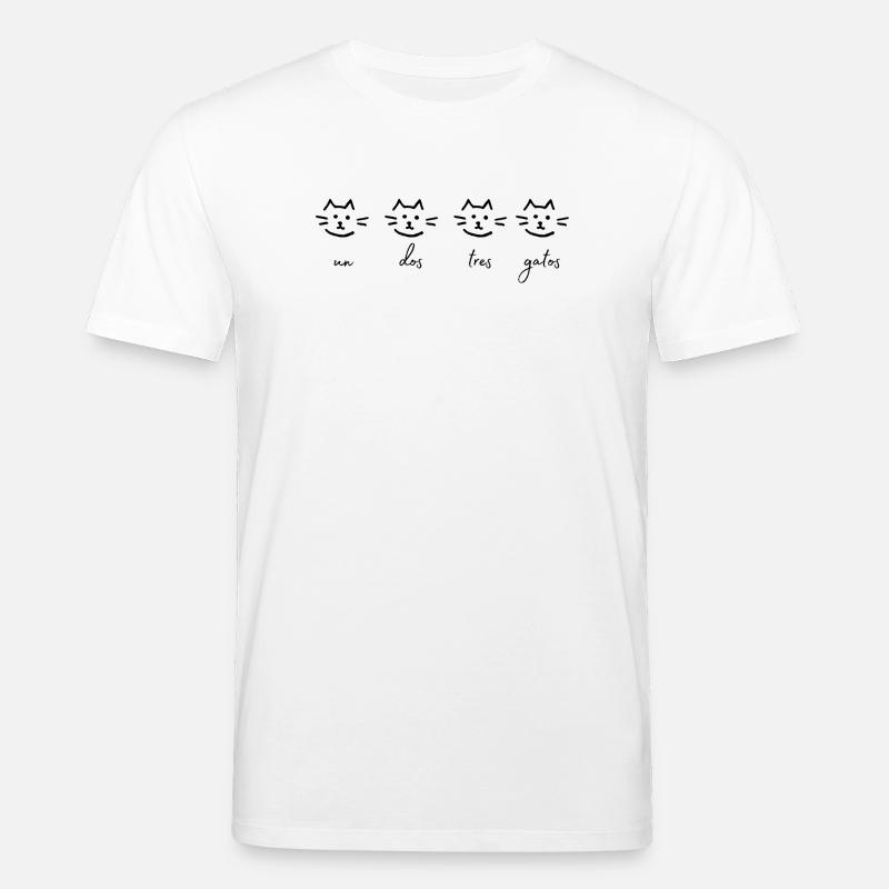 eins zwei drei katzen - Stanley/Stella Unisex Bio-T-Shirt CREATOR  - Weiß