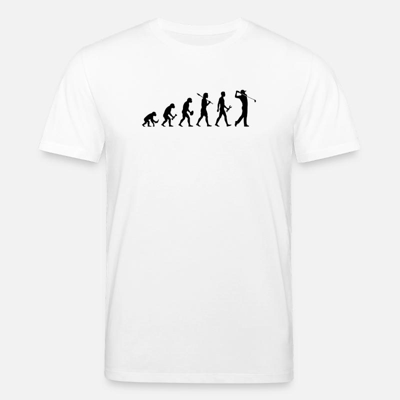 Evolution Golfspieler Golf - Stanley/Stella Unisex Bio-T-Shirt CREATOR - Weiß