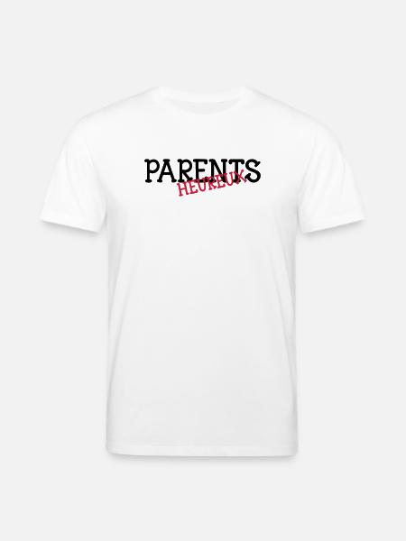 Parents heureux ! - T-shirt bio CREATOR Stanley/Stella Unisexe - blanc