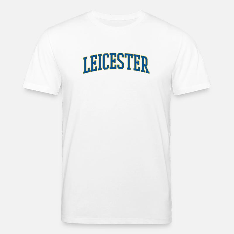 Mot de lycée Varsity de Leicester - T-shirt bio CREATOR Stanley/Stella Unisexe - blanc