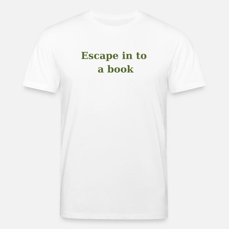 Évadez-vous dans un livre - Vert olive - T-shirt bio CREATOR Stanley/Stella Unisexe - blanc