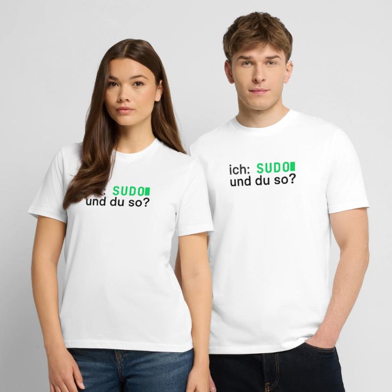 ich: SUDO und du so? Linux Programmierer - dunkel Stanley/Stella Unisex Bio-T-Shirt CREATOR 