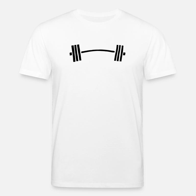 hantel langhantel gebogen - Stanley/Stella Unisex Bio-T-Shirt CREATOR  - Weiß