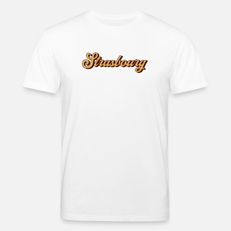 Strasbourg Script Souvenir - Stanley/Stella Unisex Bio-T-Shirt CREATOR  - Weiß