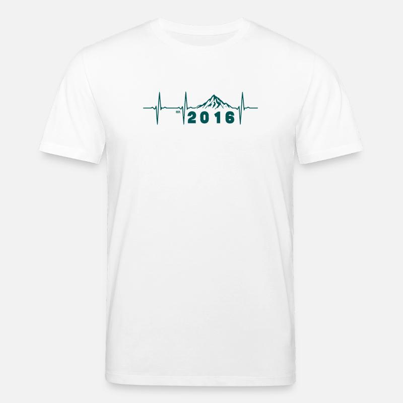 Sunset Retro 10-jähriges Jubiläum 2016 - Stanley/Stella Unisex Bio-T-Shirt CREATOR  - Weiß