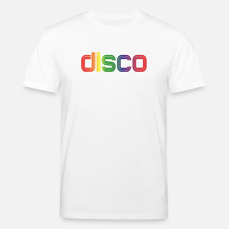 Disco Spectrum Neon Retro - Stanley/Stella Unisex Bio-T-Shirt CREATOR - Weiß