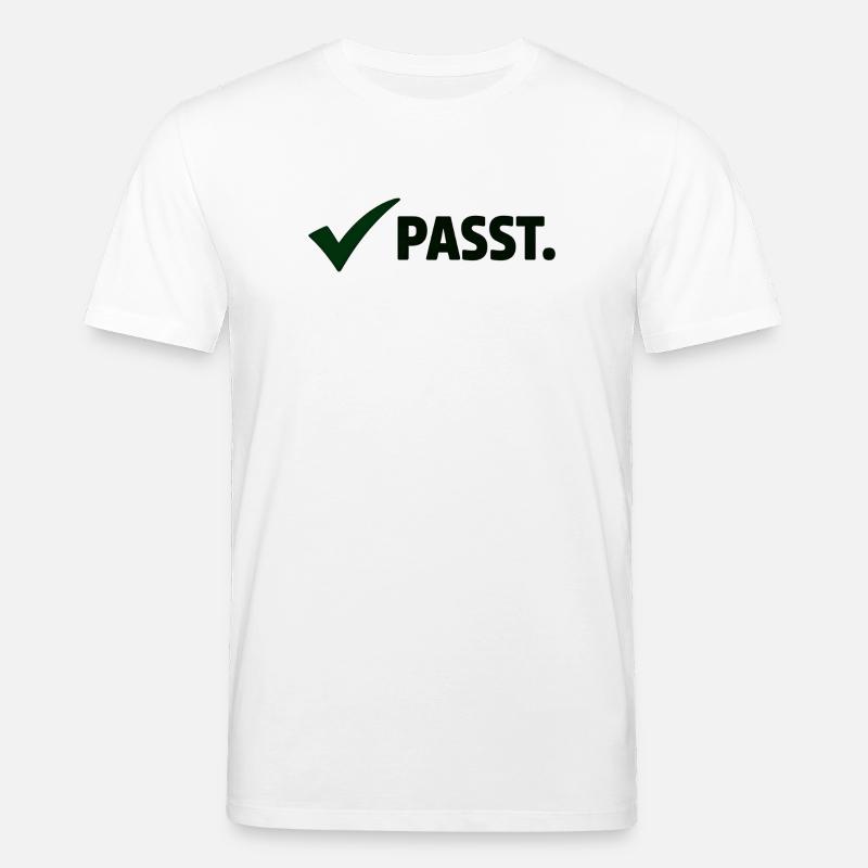 Passt. Minimal Meme Statement T-Shirt - Stanley/Stella Unisex Bio-T-Shirt CREATOR  - Weiß